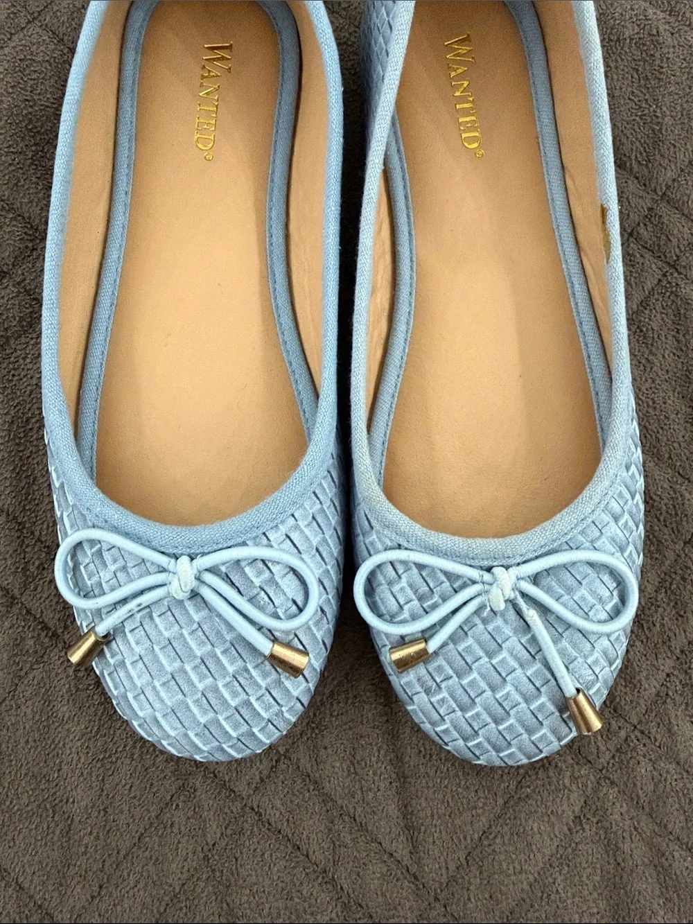 Wanted Belissa NWOT Woven Ballet Flats with Bow size 6
